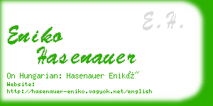eniko hasenauer business card
